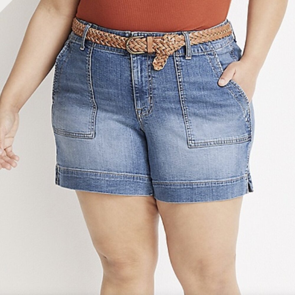 Light Wash Denim Shorts Size 20W